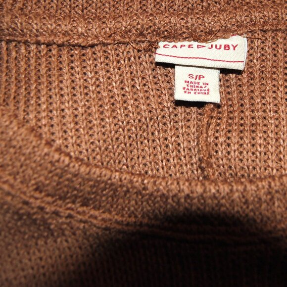 Cape Juby Size S/P Sweater Tan/Brown, Long Sleeves - Picture 5 of 8